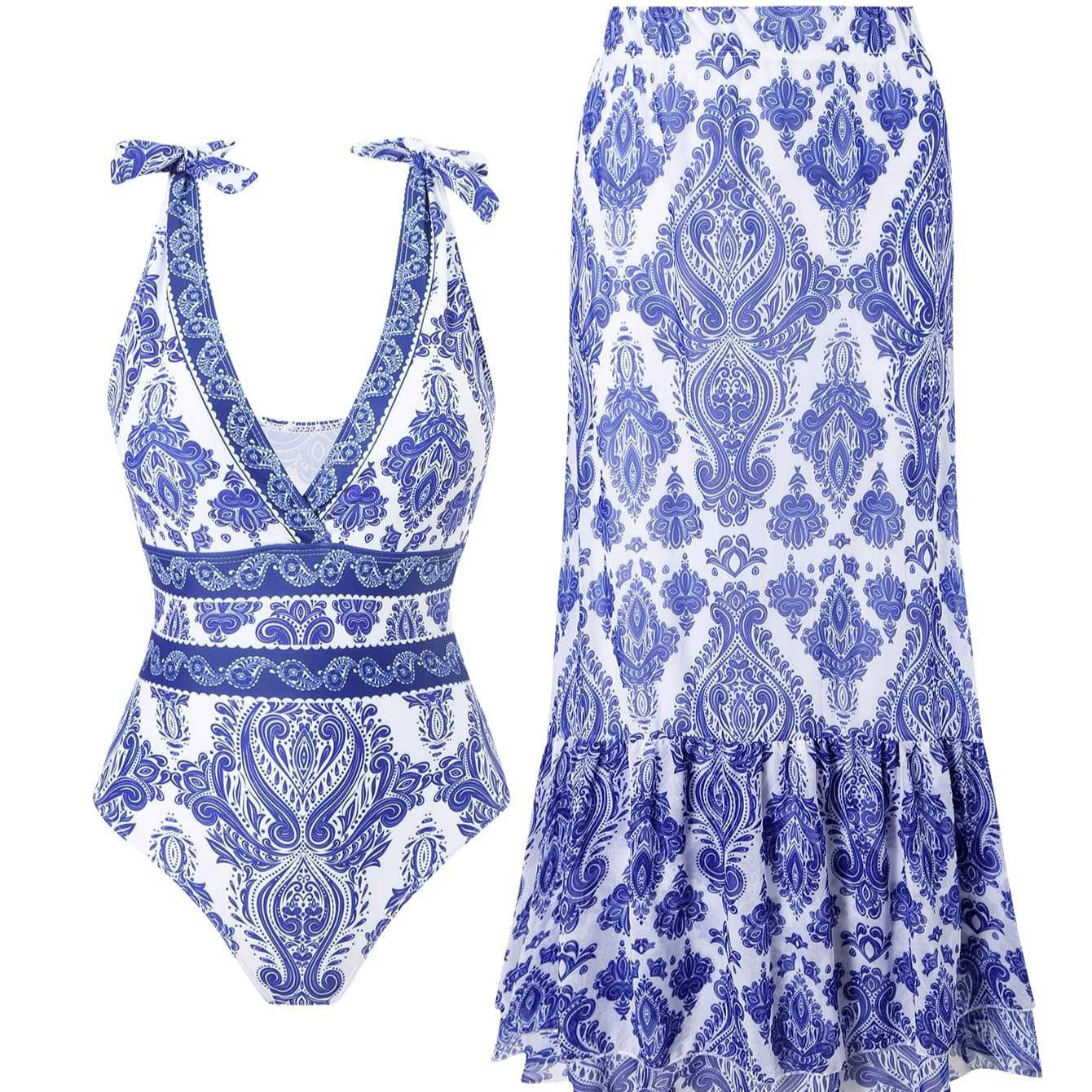 Ethnic Style One-piece Swimsuit For Women Beach Suit FitiqueFit