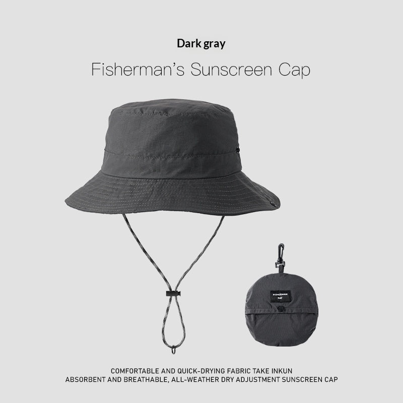Wide-Brim UV Protection Nylon Sun Hat – Breathable Outdoor Hat for Women & Men FitiqueFit