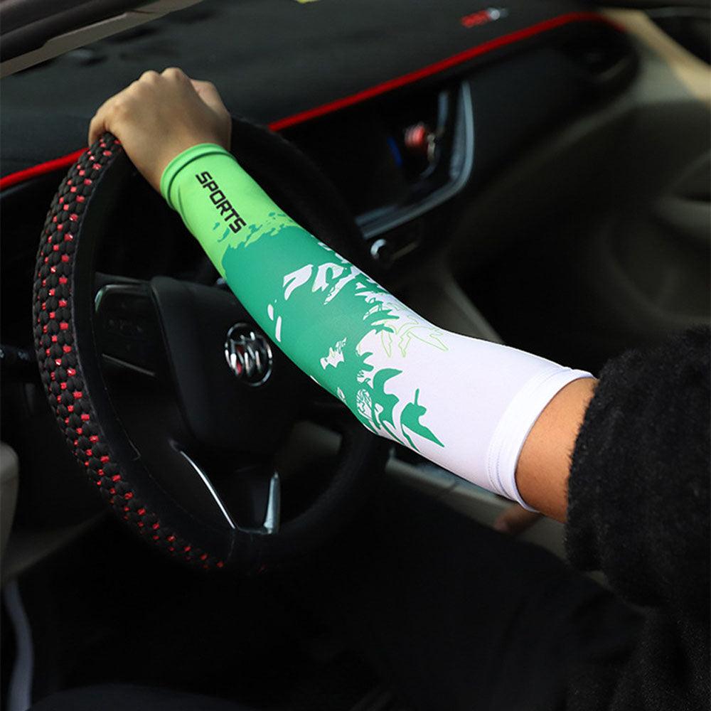 2Pcs Unisex Cooling Arm Sleeves UV Protection Arm Sleeves Compression Cooling Men And Women Summer Cycling Driving Golf Running Cover Sports Running UV Sun Protection Outdoor Men Fishing Cycling Sleeves Hide Tattoos Arm Cover Stevvex