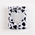 3 Inch Mini Photo Album 32 Pockets Square Hollow Card Holder Bronzing Stars Picture Storage Case PVC Photocard Holder DIY Photo Albums Birthday Gift Family Scrapbook Albums Family Anniversary Gift For Couple