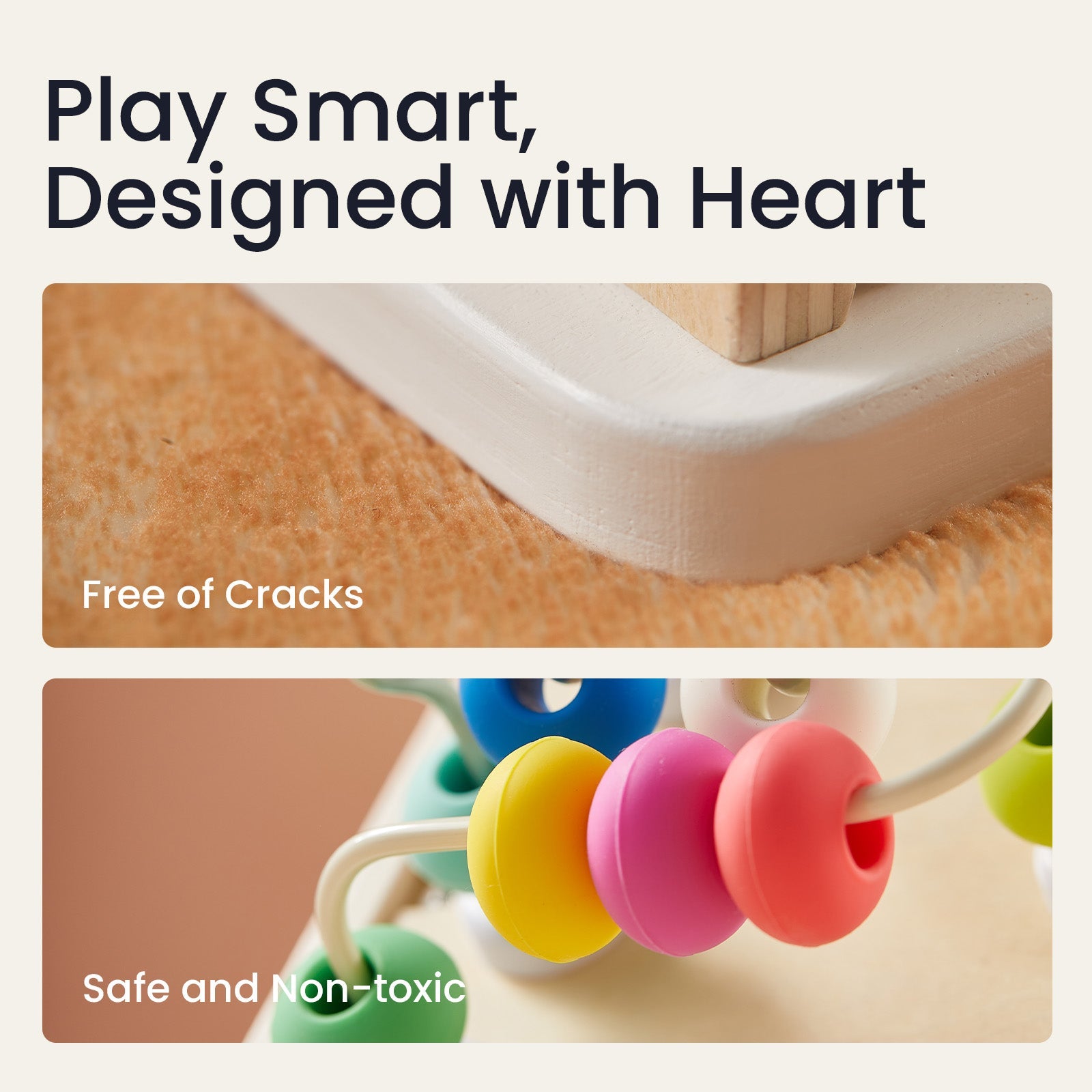 Tiny Land® Cottage Activity Cube - Rainbow Tiny Land INC
