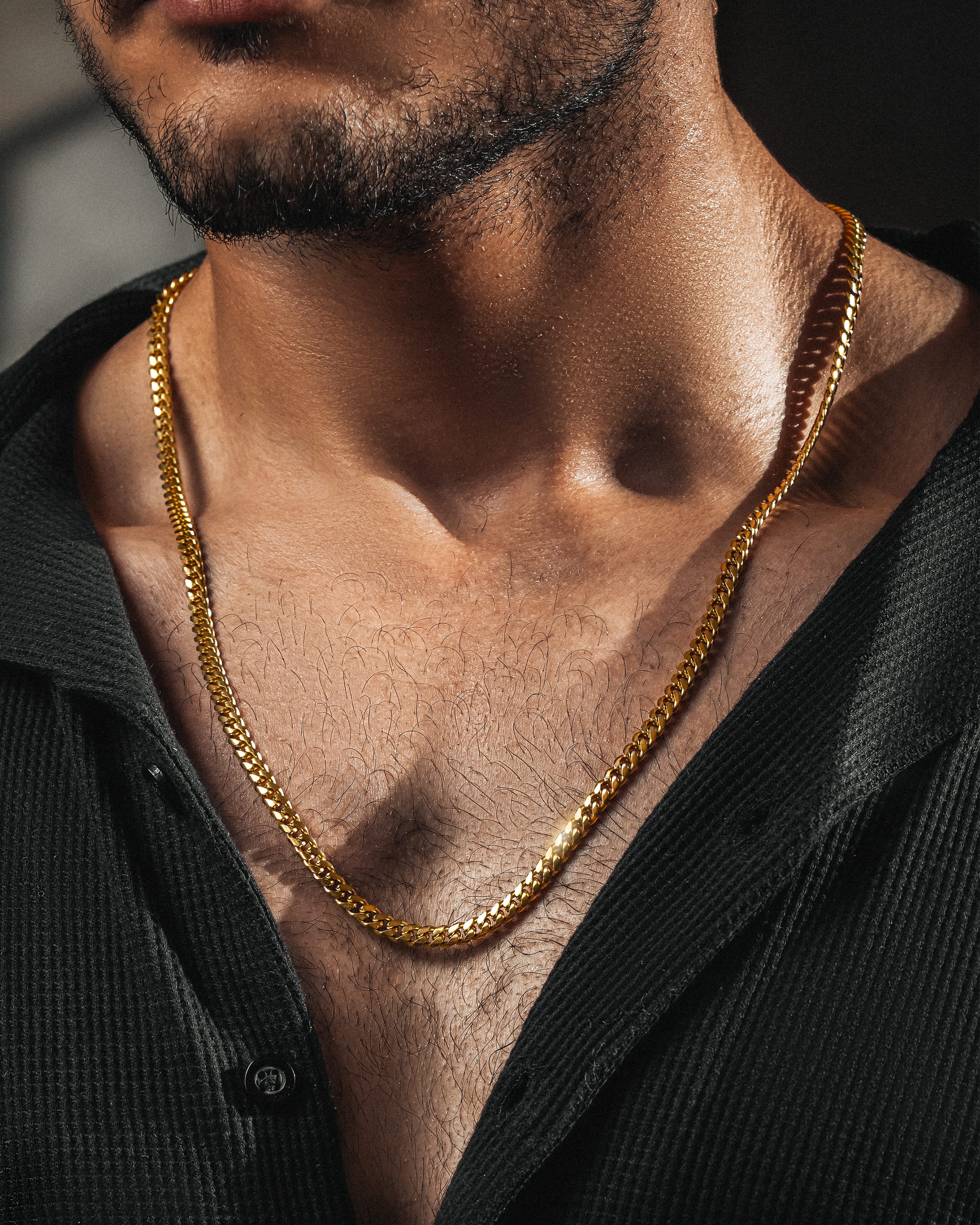 Gold Cuban Link Chain (3.5mm) RTZN