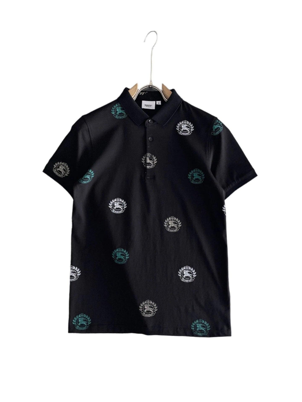 Burberry Black T-Shirt With Collar Banlieue91