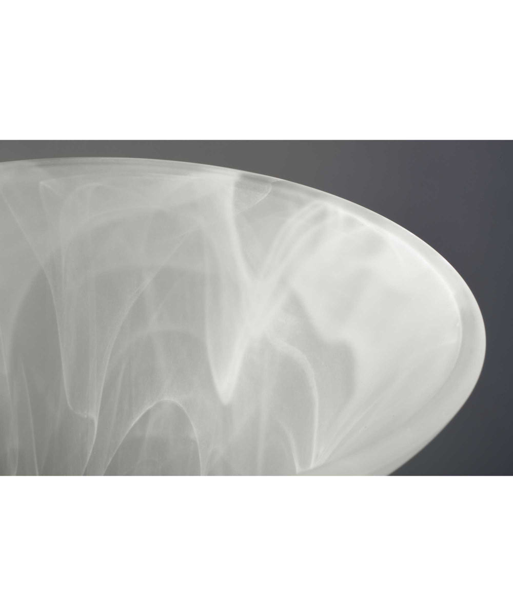 OPEN BOX Bedford 3-Light Etched Alabaster Glass Traditional Bath Vanity Light Brushed Nickel LampsUSA