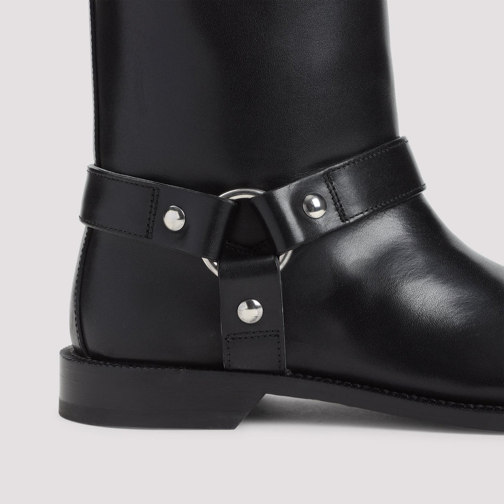 Loewe Campo Biker Shearling Boots Women