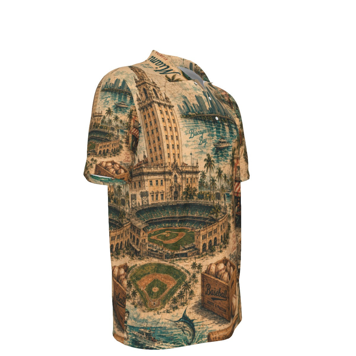All-Over Print Men's Heavyweight Polyester Polo Shirt|210GSM