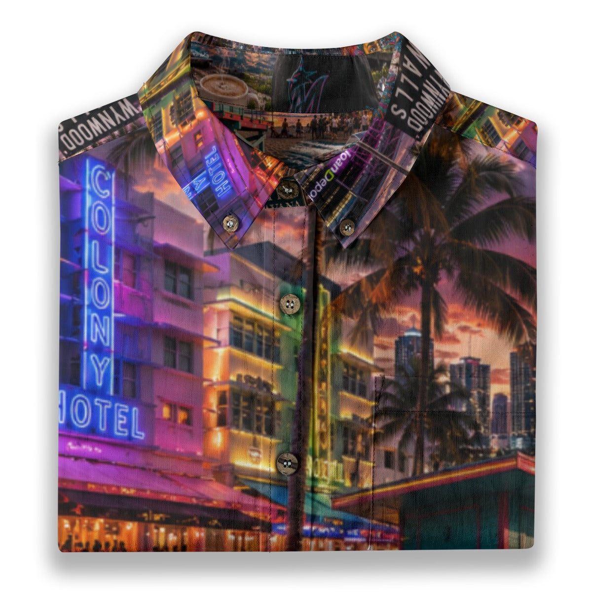 All-Over Print Men's Breathable Cotton Shirt|125GSM