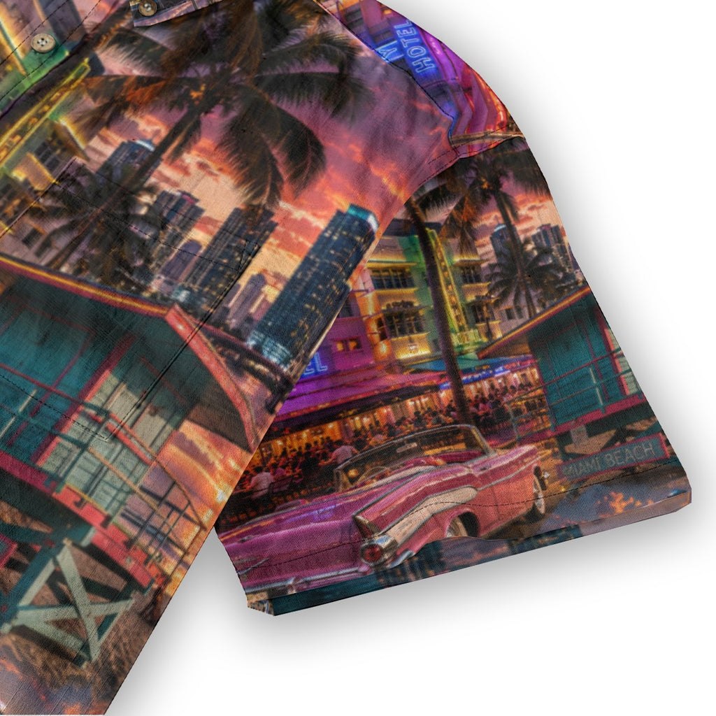 All-Over Print Men's Breathable Cotton Shirt|125GSM