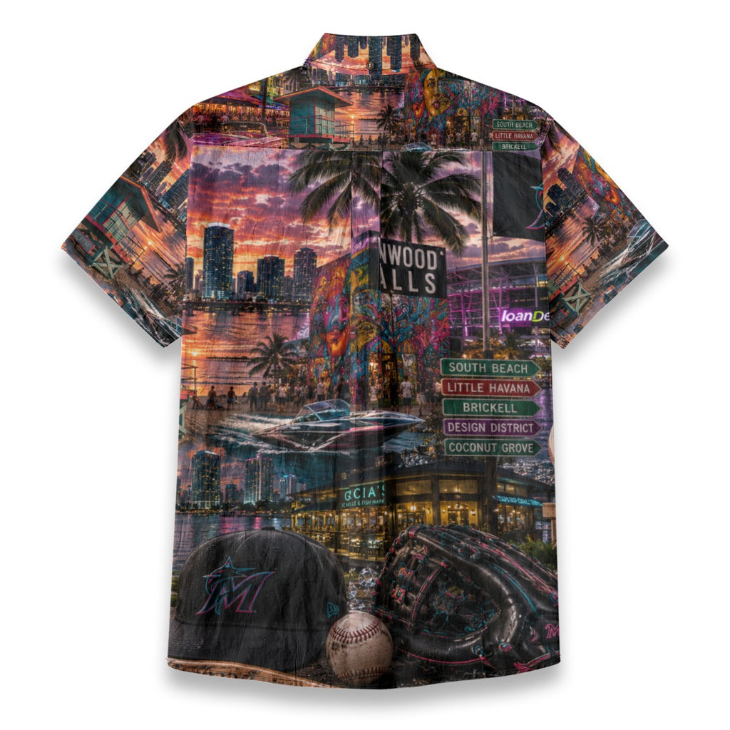 All-Over Print Men's Breathable Cotton Shirt|125GSM