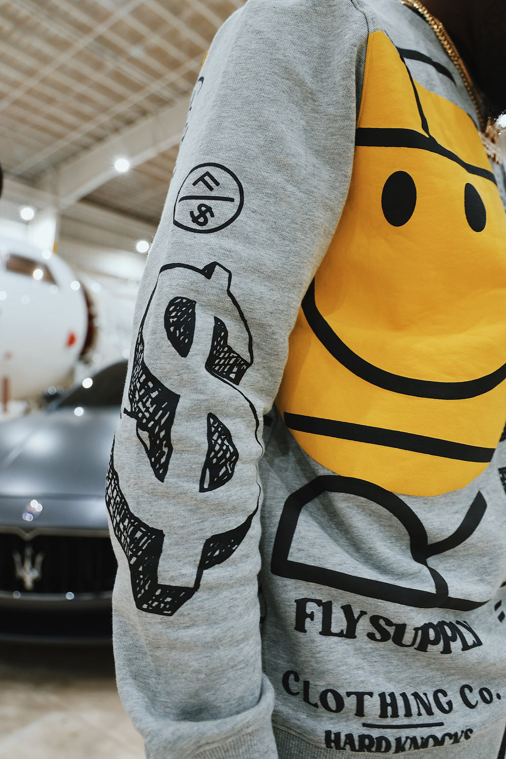 Graphic Statement Sweater – Streetwear Print Crewneck – Oversized Art Knit Rose In Concrete 🥀