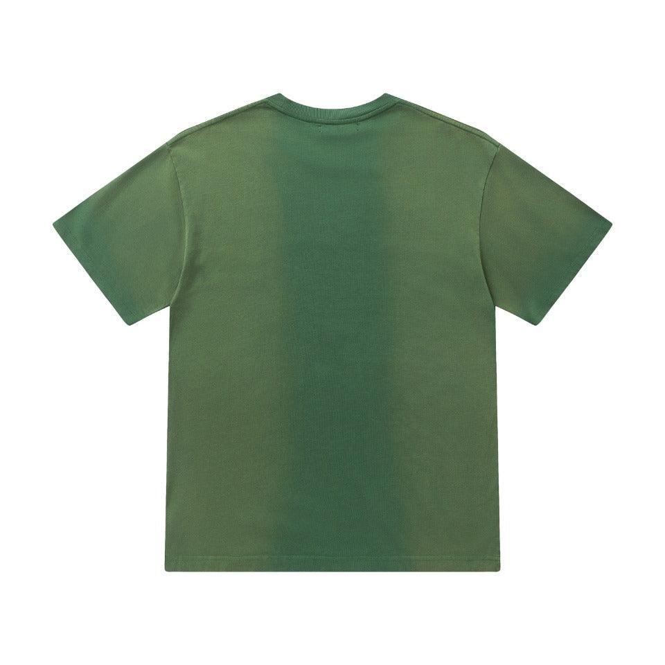 Amiri Faded Green T-Shirt Without Collar Banlieue91