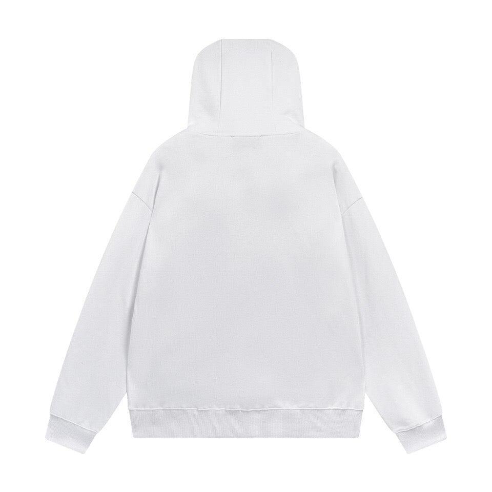 Dior Classic Letter Embroidered Hoodie White Banlieue91