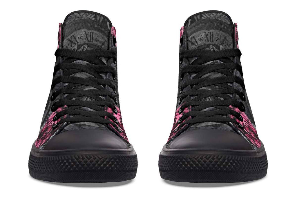 Printed Couple High-top Canvas Shoes