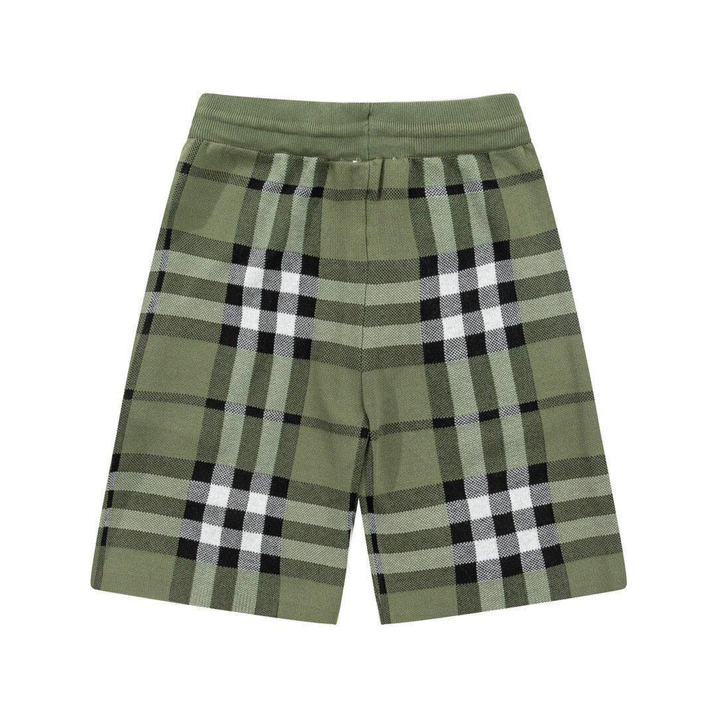 Burberry Men's Striped Cotton Knit Basketball Shorts 'Green' Banlieue91