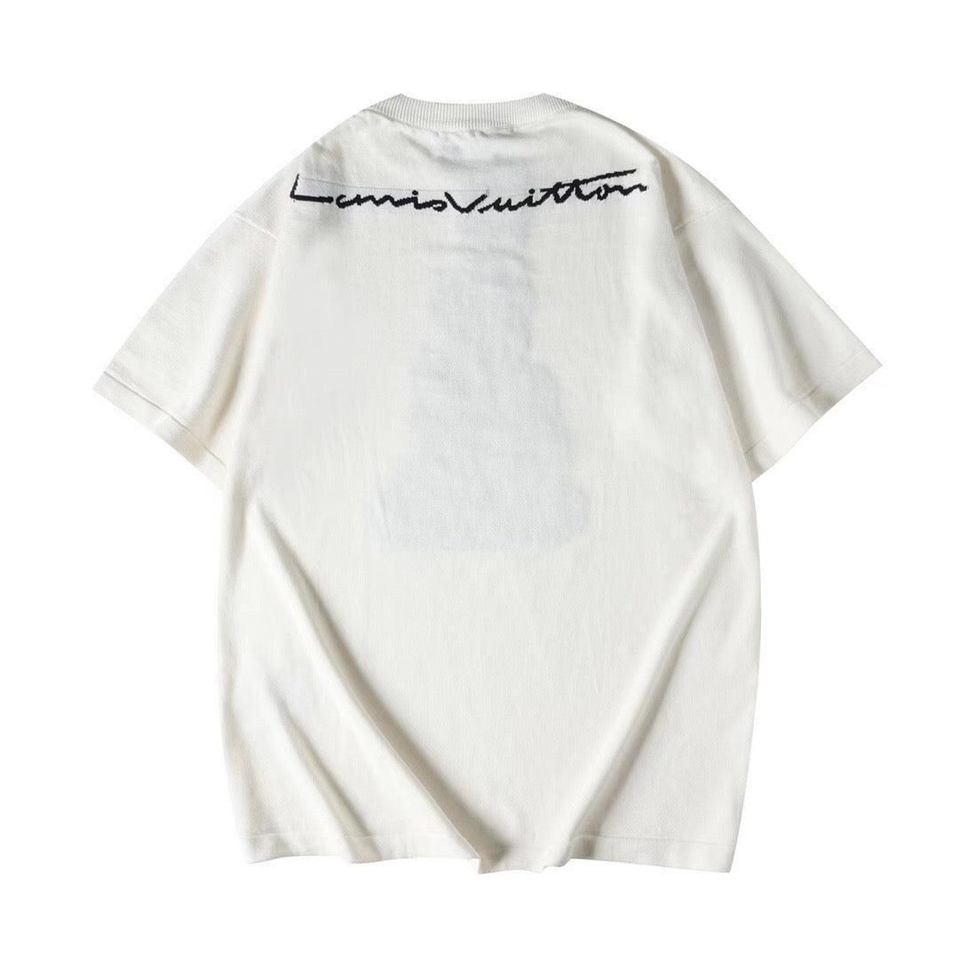 Louis Vuitton Graphic Short-Sleeved Knitwear Without Collar Banlieue91