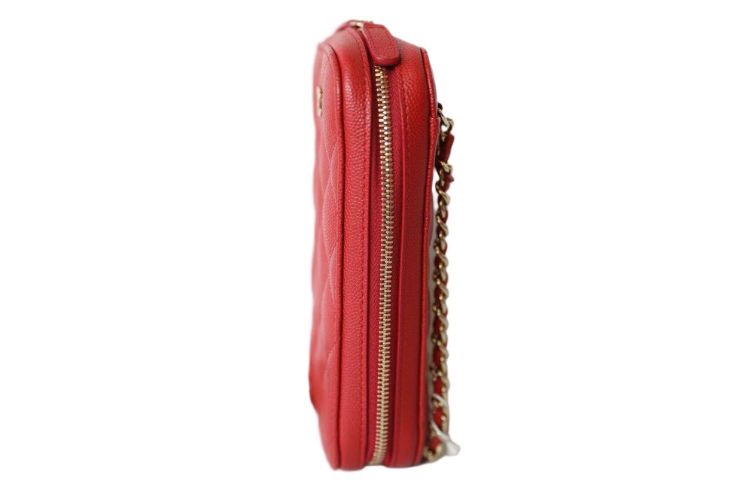 Chanel Chanel Red Tone Caviar Mini Crossbody Bag Banlieue91