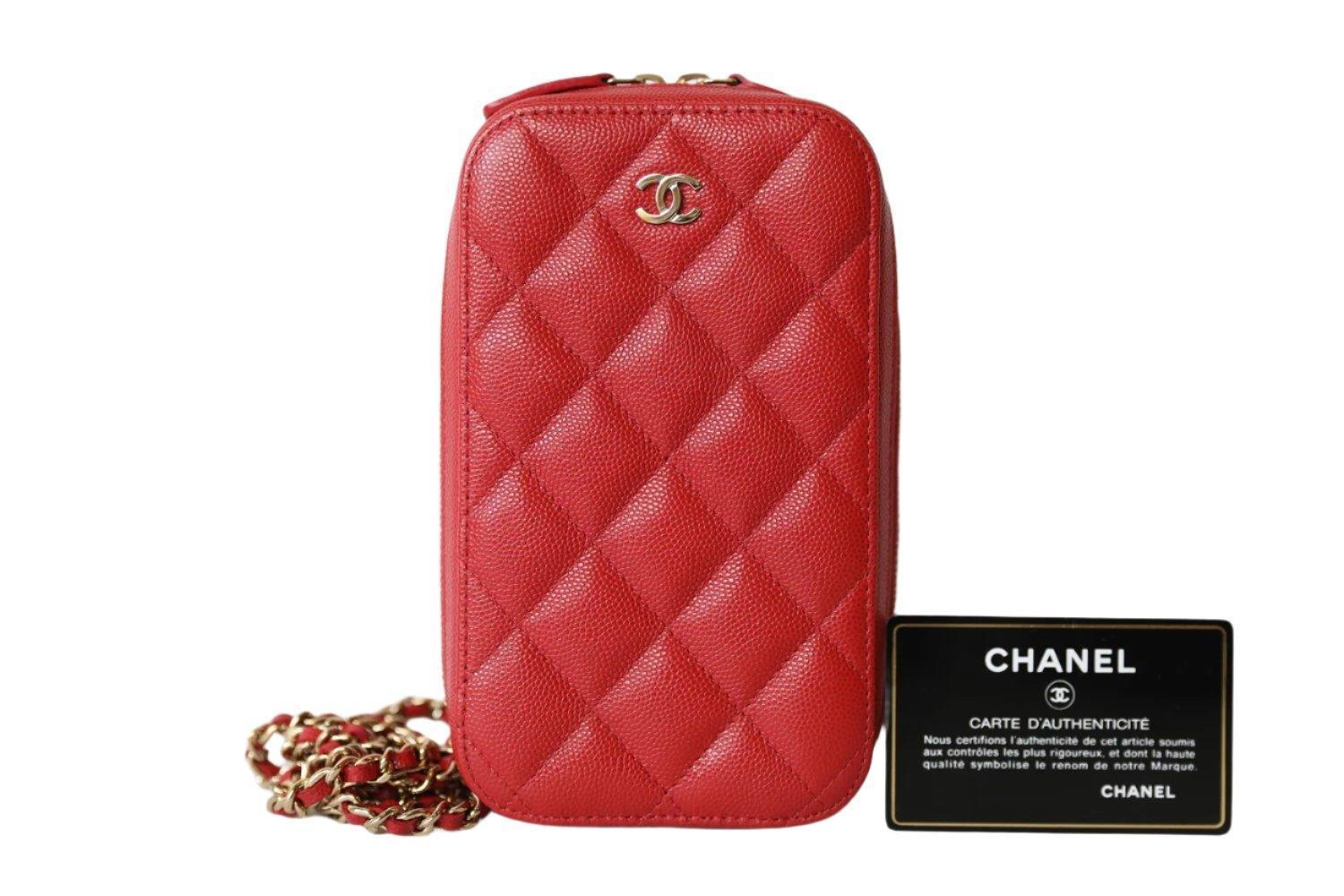 Chanel Chanel Red Tone Caviar Mini Crossbody Bag Banlieue91