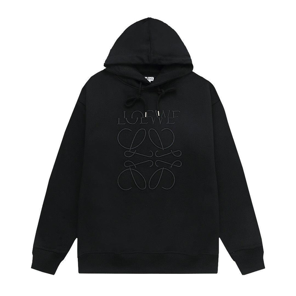 Loewe Relaxed fit hoodie in cotton Black Banlieue91