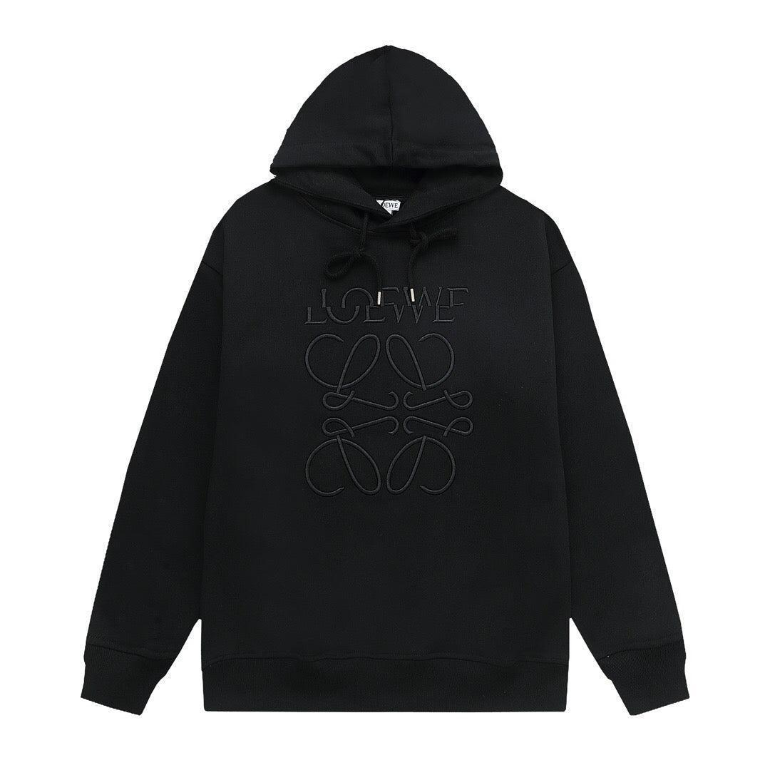 Loewe Relaxed fit hoodie in cotton Black Banlieue91