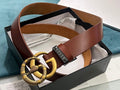 GUCCI Embellished coated-canvas and leather belt 'Brown' Banlieue91