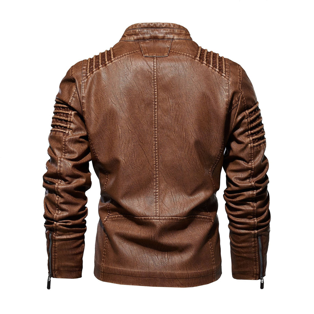 European and American fashion plus size leather