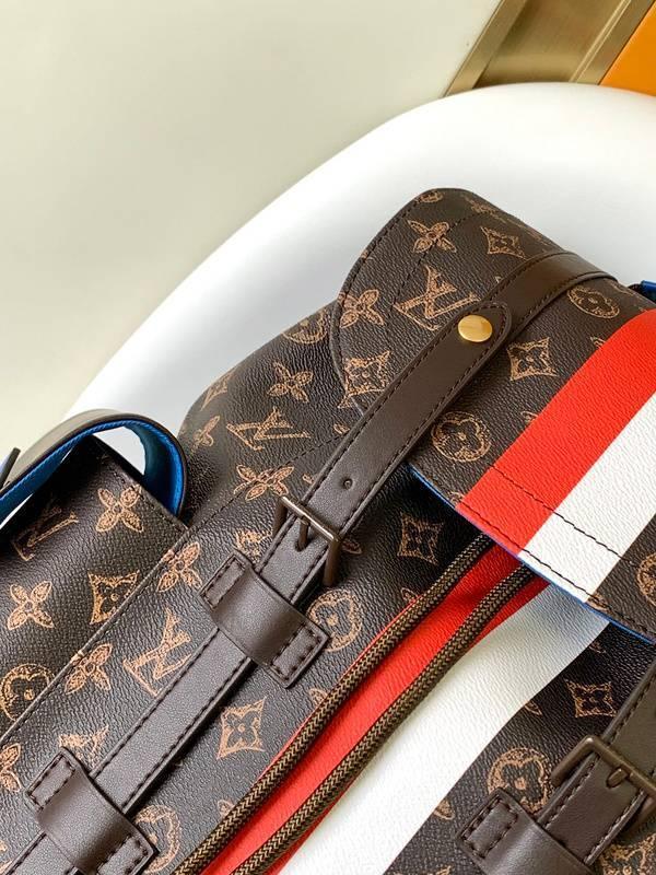 LOUIS VUITTON Christopher Men's Backpack Monogram Brown Banlieue91