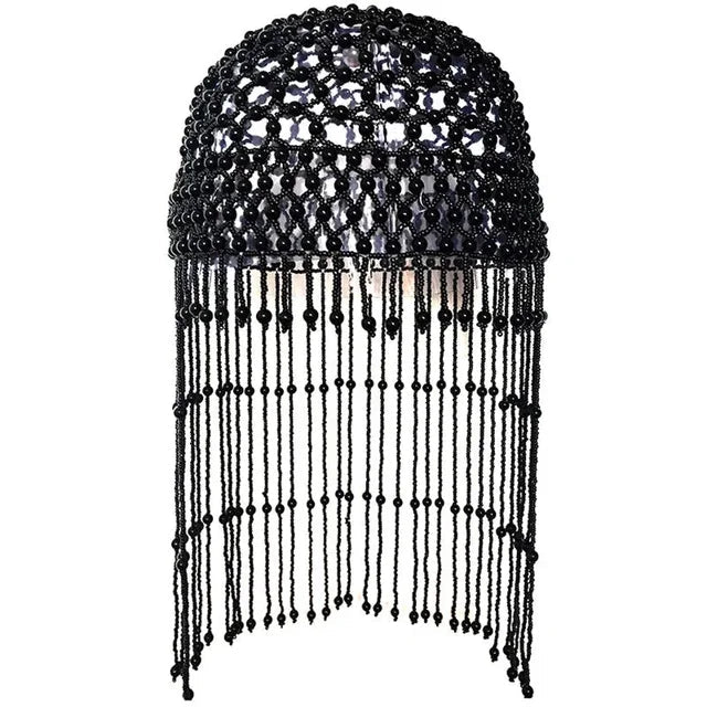 Handmade hollowed out headpiece performance pearl tassel hat V.I.P Digital Presence