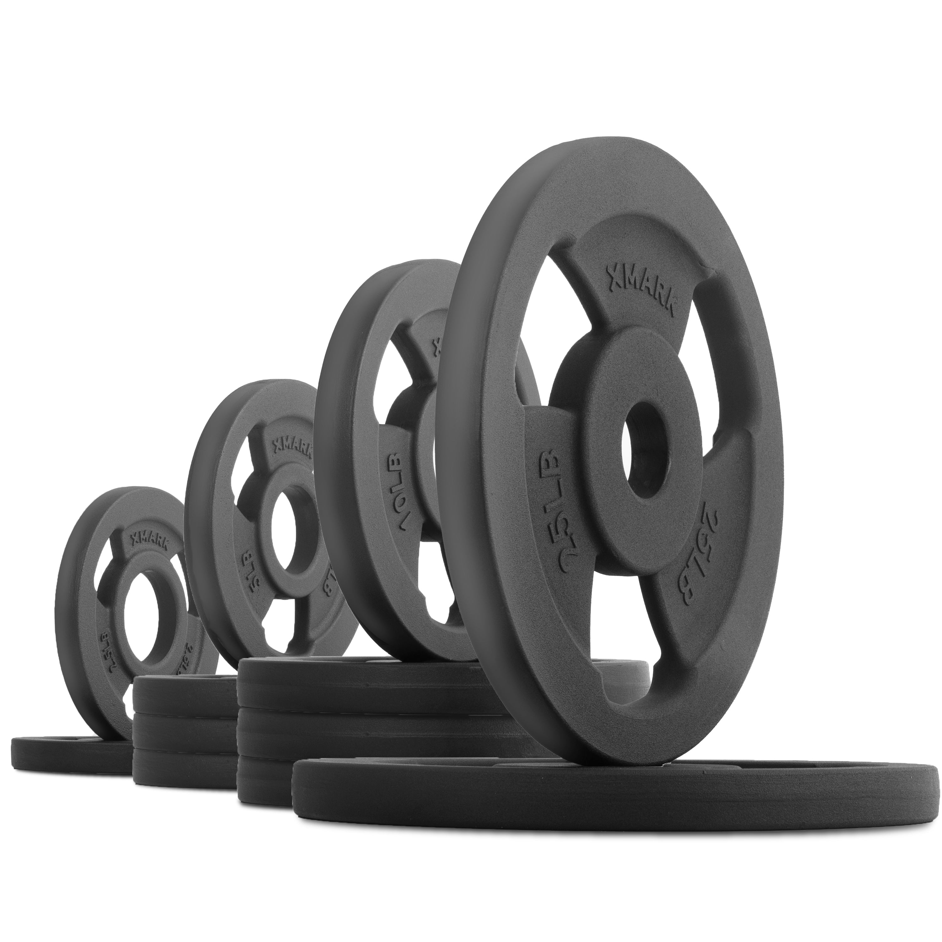 Iron Horse Premium Cast Iron Olympic Weight Plate Pairs and Sets XMARK