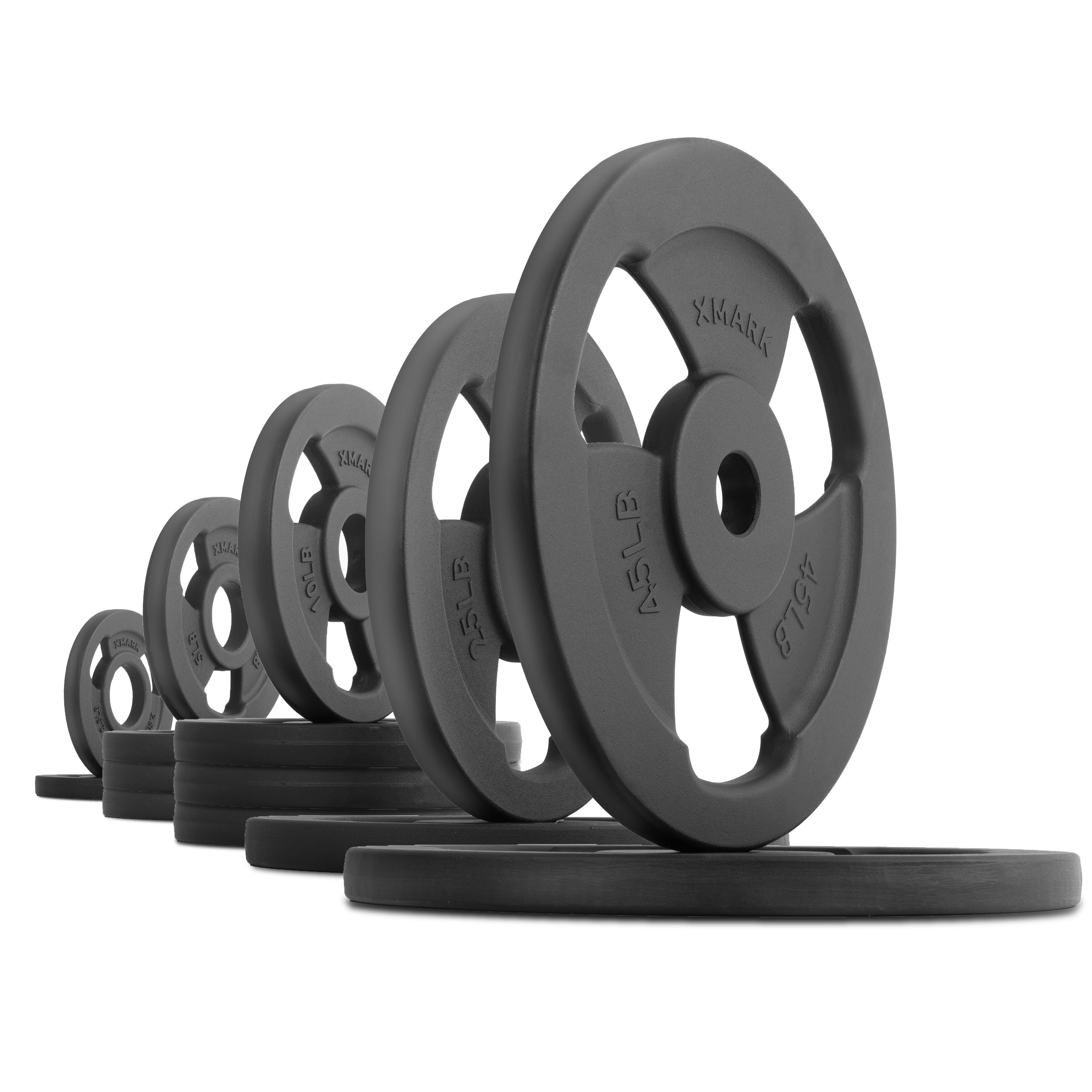 Iron Horse Premium Cast Iron Olympic Weight Plate Pairs and Sets XMARK