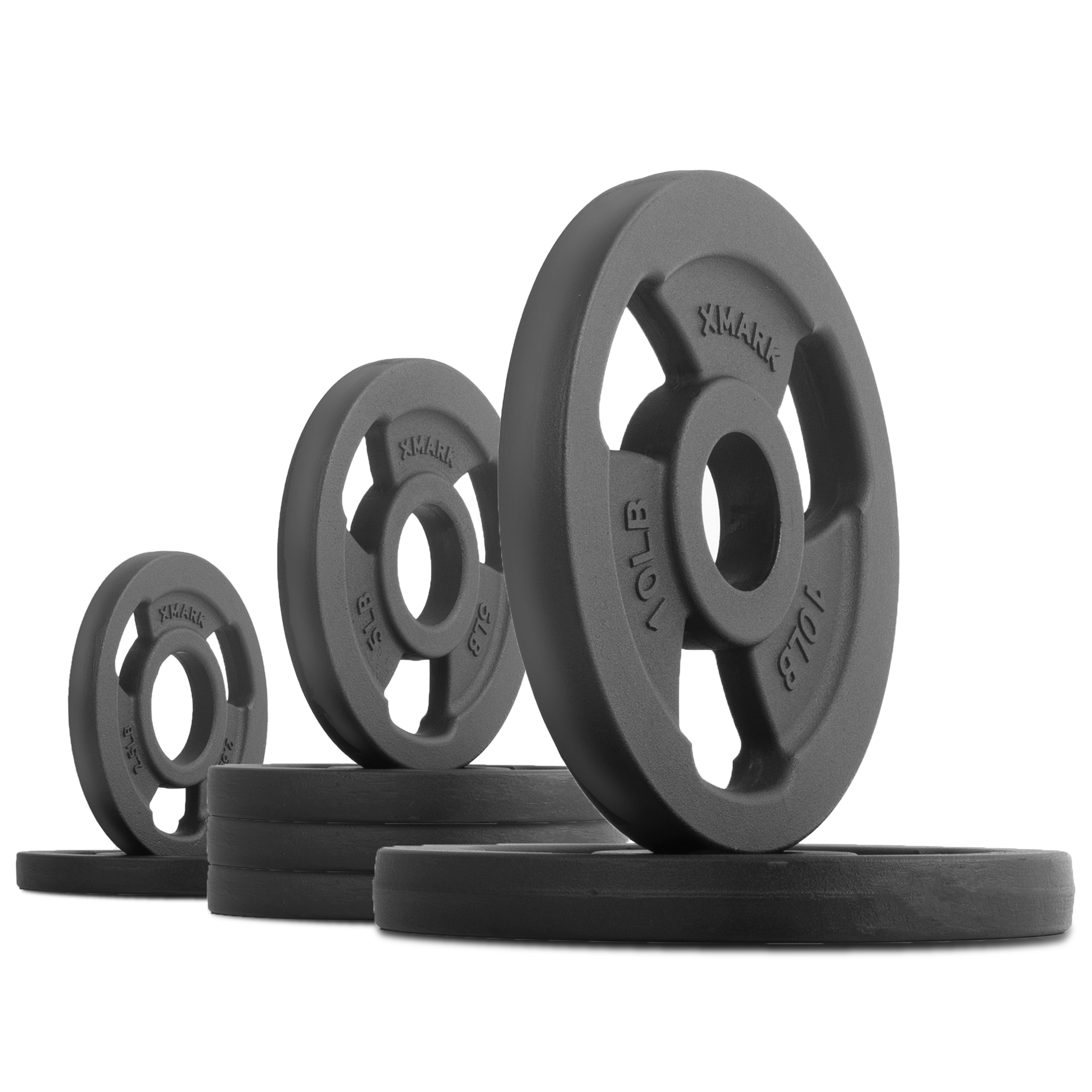 Iron Horse Premium Cast Iron Olympic Weight Plate Pairs and Sets XMARK