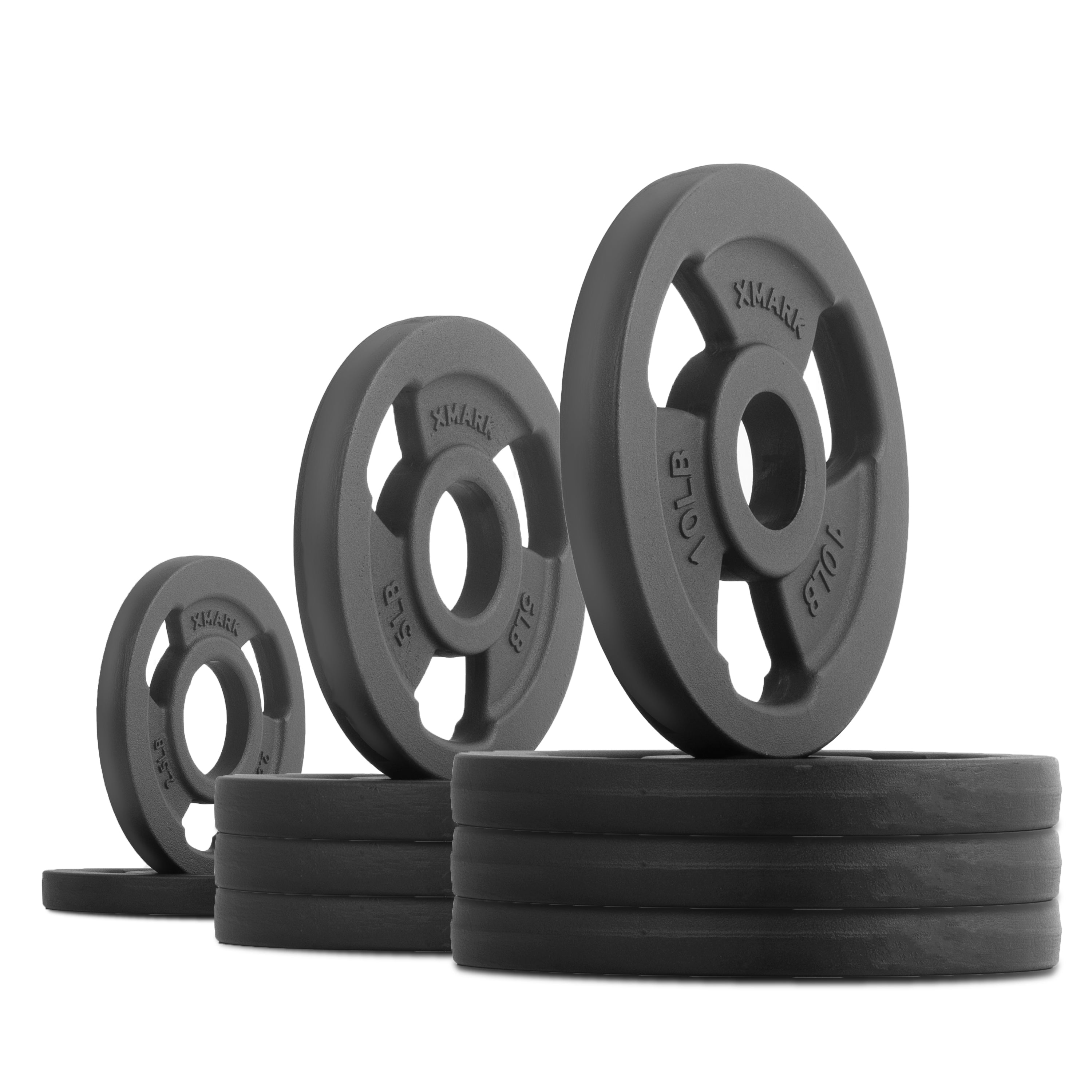 Iron Horse Premium Cast Iron Olympic Weight Plate Pairs and Sets XMARK