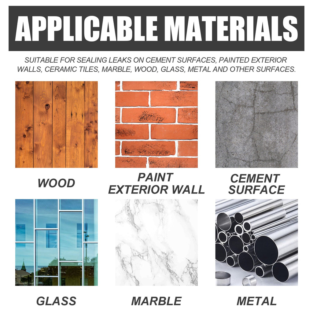 Waterproof Sealant For Leak Repair, Toilet Transparent Waterproof Adhesive External Wall Leak Proof Brick Waterproof Paint