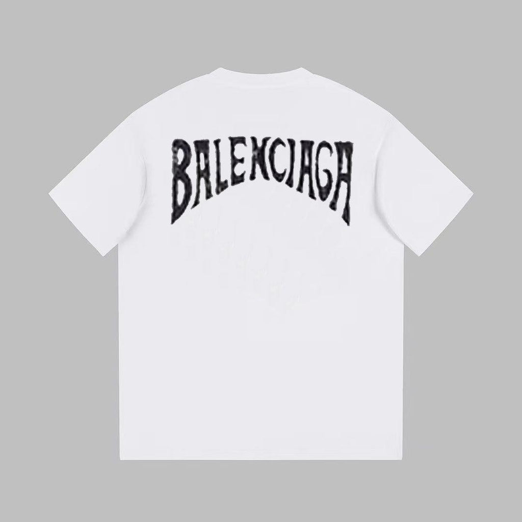 Balenciaga White T-Shirt Without Collar Banlieue91