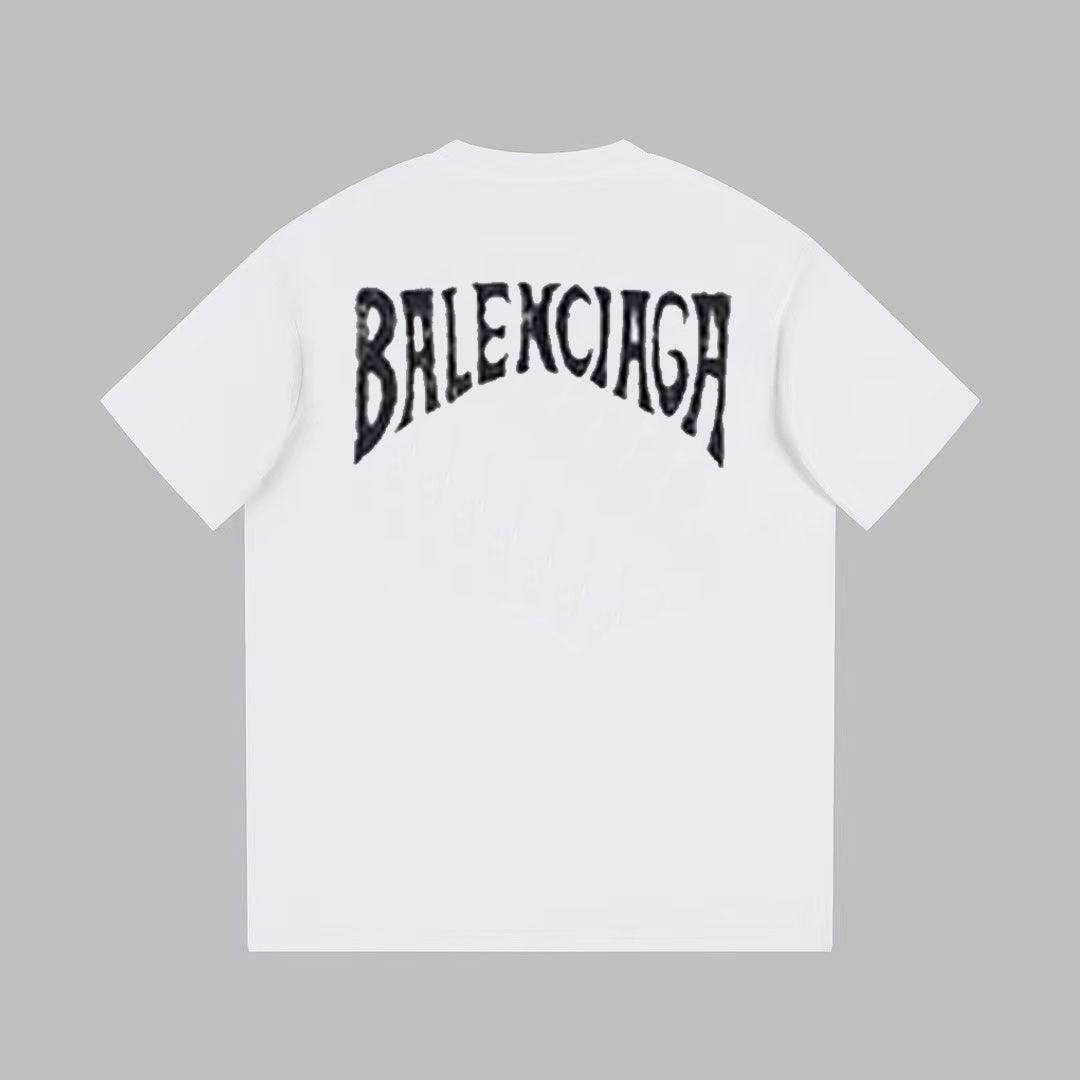 Balenciaga White T-Shirt Without Collar Banlieue91