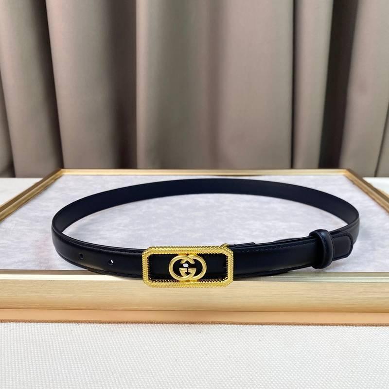 GUCCI Embellished coated-canvas and leather belt 'Black' Banlieue91