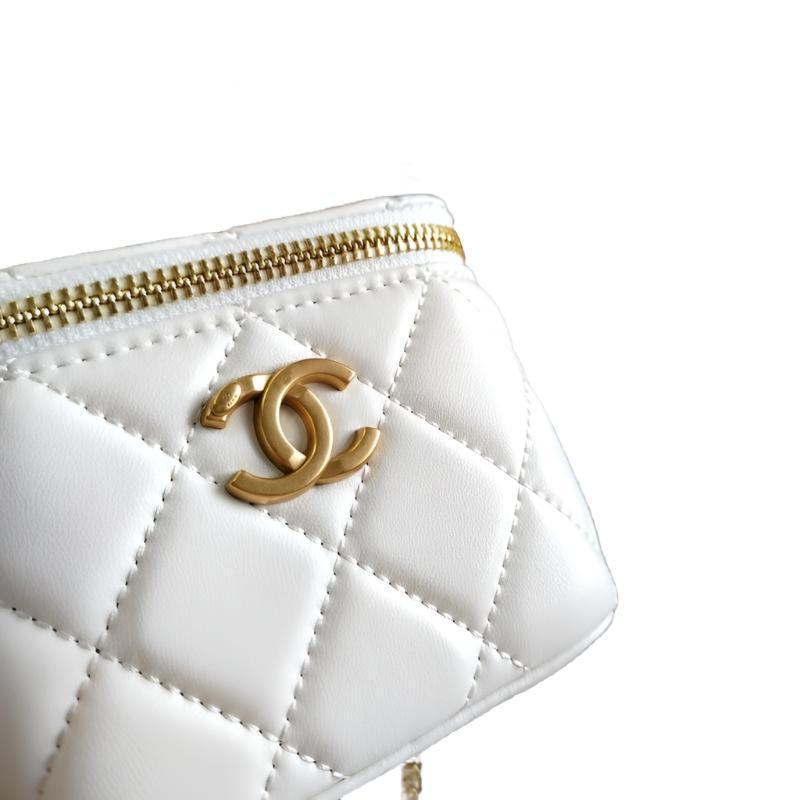 Chanel coco love long vanity case denim Camelia blue SHW Banlieue91