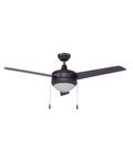 50" Contempo 3-Blade Ceiling Fan Oil Rubbed Bronze Finish with Integrated LED Light LampsUSA