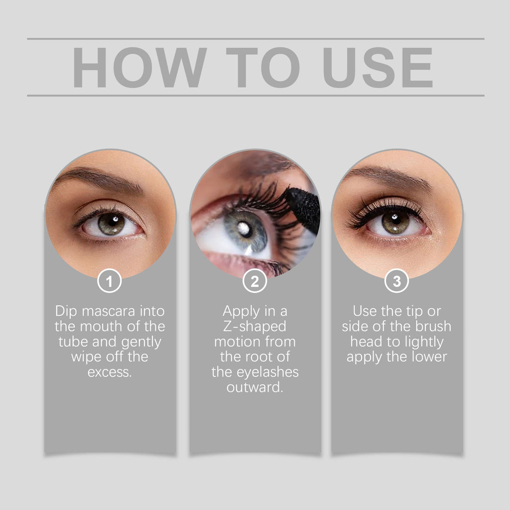 Black Mascara Long-Lasting Long-Lasting Makeup Natural Beautiful Curling Does Not Easily Stain Black Mascara