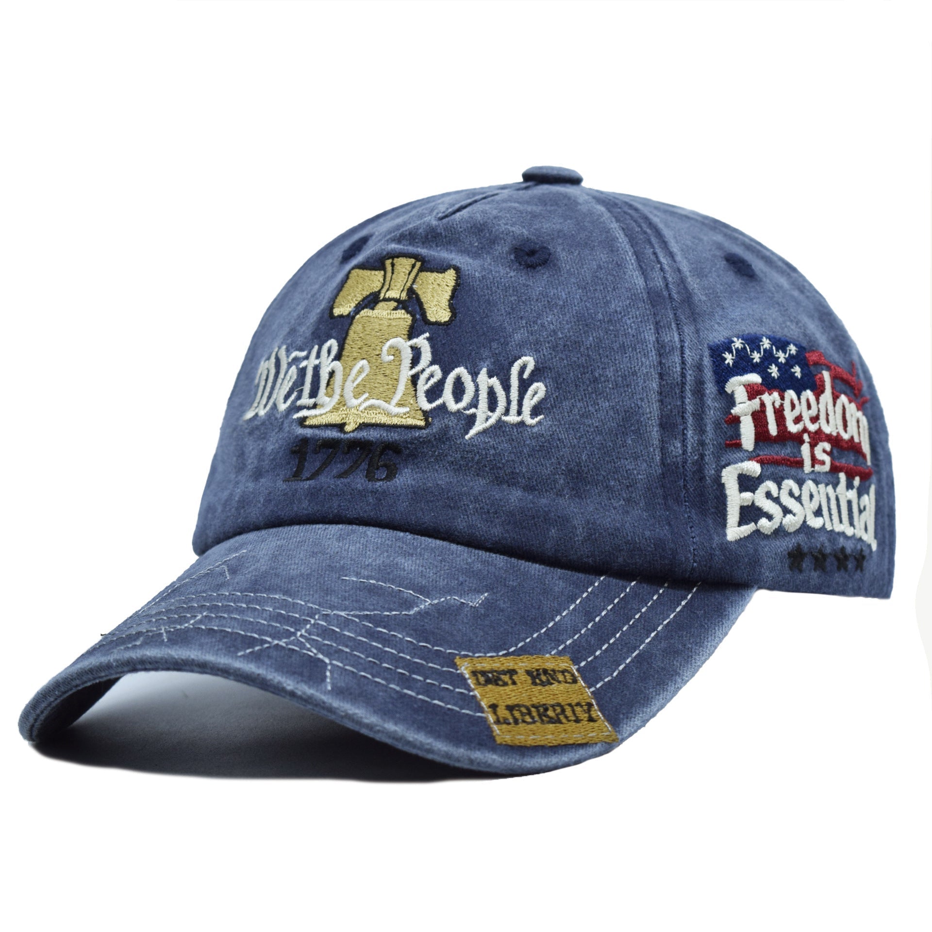 Women's Embroidered Cotton Baseball Cap | Retro Letter Style FitiqueFit