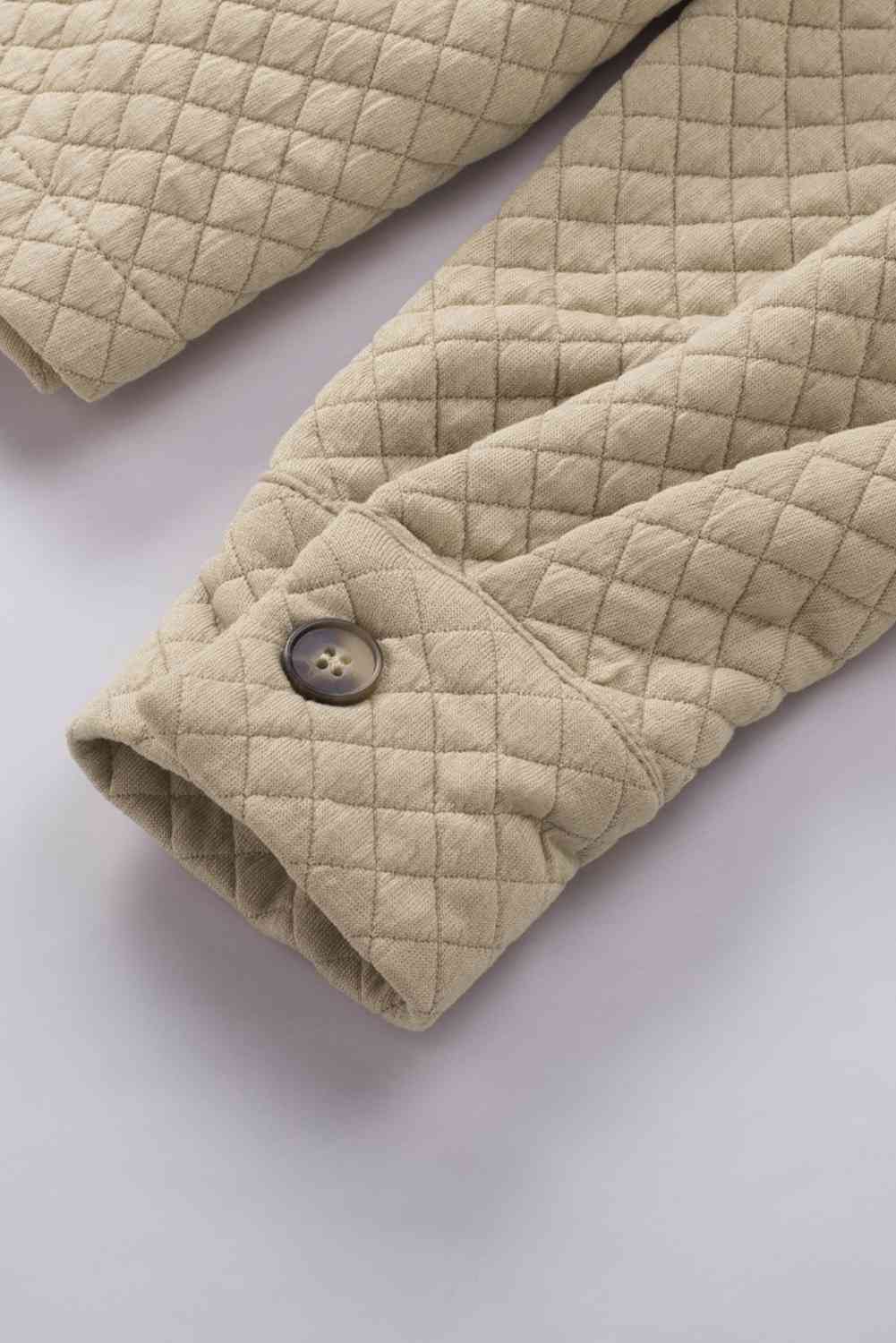 Comfortable Button-Down Collared Jacket Classic Lightweight Classic Design With Pockets