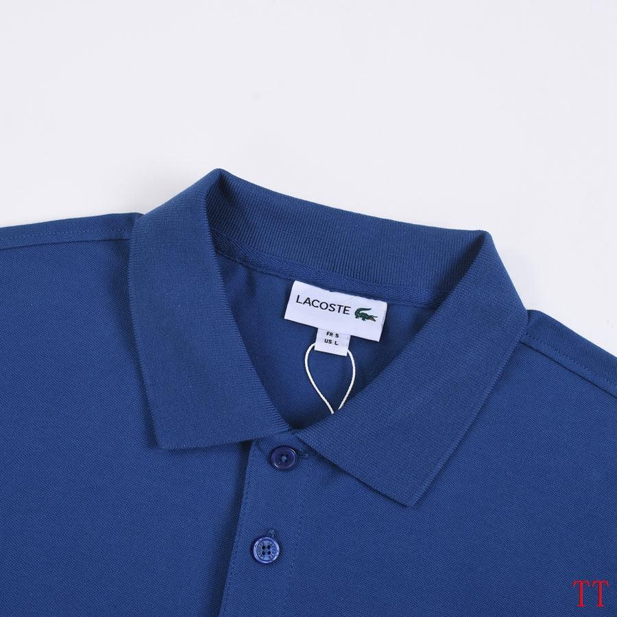 Lacoste Blue T-Shirt with Collar Banlieue91