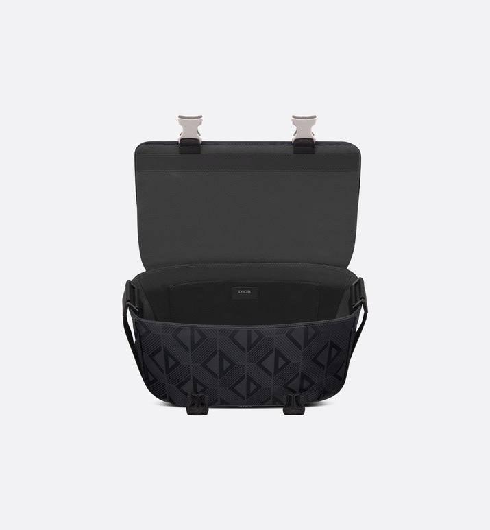 Dior Men Explorer Messenger Bag Black CD Diamond Mirage Ski Capsule Nylon Banlieue91