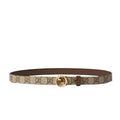 GUCCI Embellished coated-canvas and leather belt Banlieue91