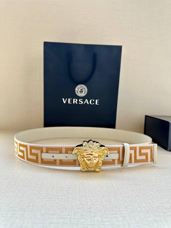 VERSACE La Medusa La Greca Belt 'Beige/White' Banlieue91