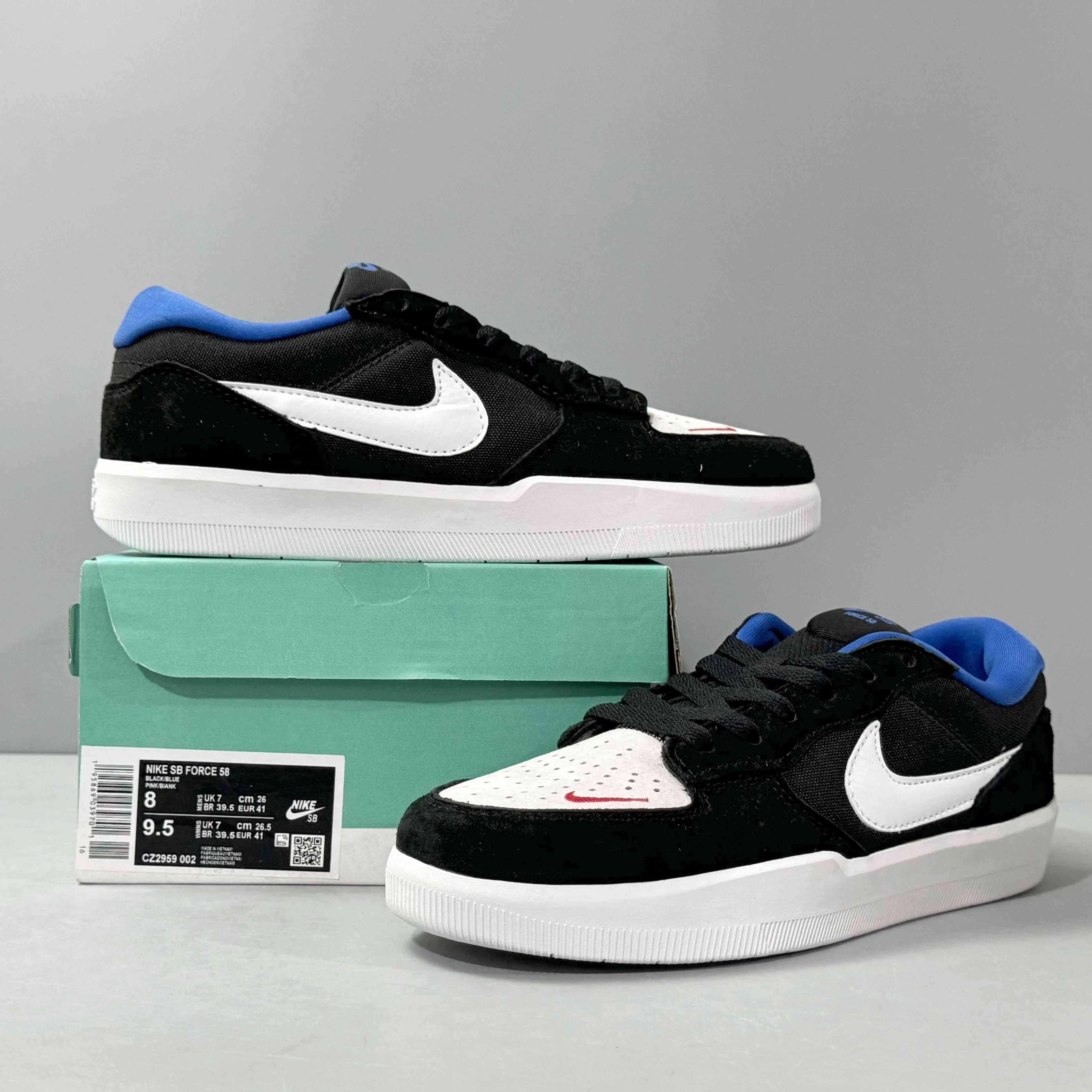 Nike SB Force 58 Black White Royal Banlieue91