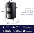 Charcoal Smoker Grill Premium Outdoor Kitchen System
