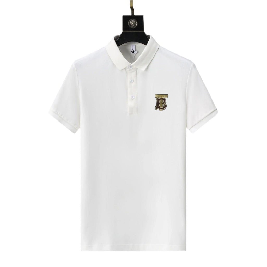 Burberry White T-Shirt With Collar Banlieue91