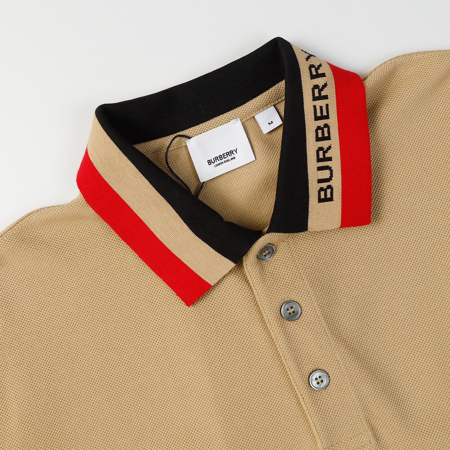 Burberry Logo Detail Cotton Piqué Polo Shirt Banlieue91