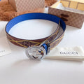 GUCCI Embellished coated-canvas and leather belt 'Brown' Banlieue91