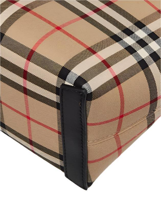 Burberry Vintage Check Canvas/Leather Small Society Top Handle Bag Banlieue91
